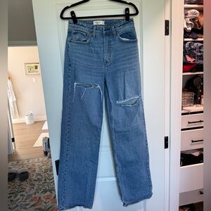 Abercrombie Curve Love High Rise 90s Relaxed Jeans